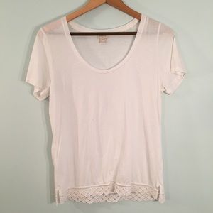J. Crew Factory Scallop Hem Tee